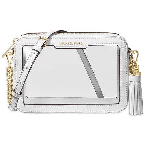 michael kors camera bag crossbody|Michael Kors clear crossbody bag.